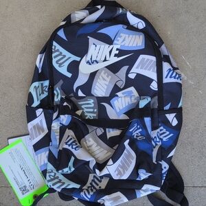Nike Heritage Black,White And Blue Men's Backpack(Sample)